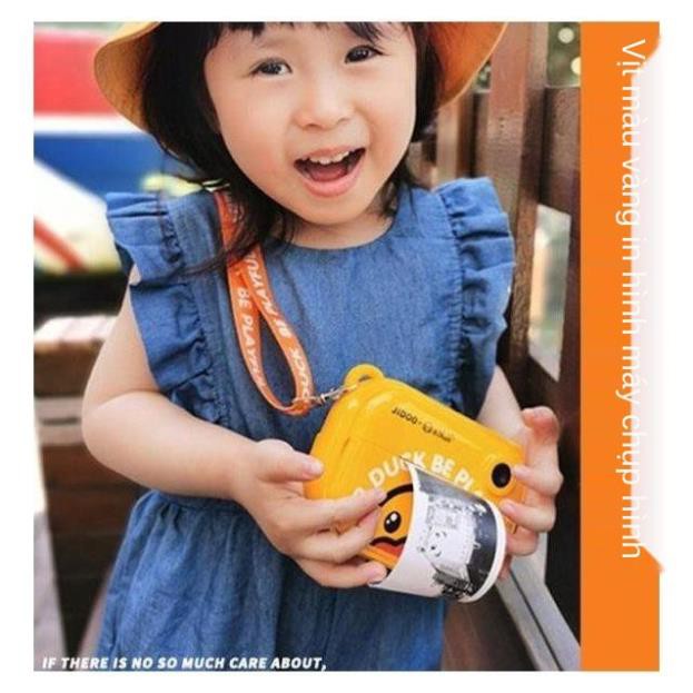 Máy ảnh dành cho trẻ em của chú vịt nhỏ màu vàng có thể chụp và in kỹ thuật số. Học sinh nam nữ Polaroid cầm tay | BigBuy360 - bigbuy360.vn
