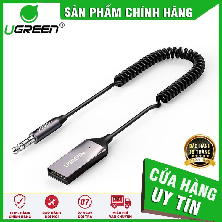  Ugreen 70601 - Bộ thu Bluetooth 5.0 tích hợp mic đàm thoại ✔HÀNG CHÍNH HÃNG ✔