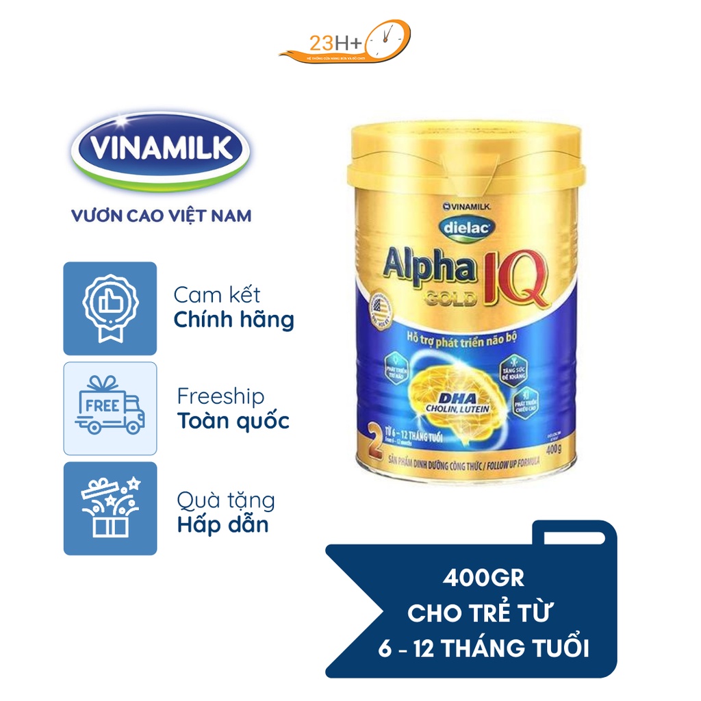 Sữa bột Dielac Alpha IQ Gold 2 400g