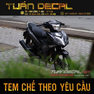 Tem Trùm Exciter 150 Spiderman Đen Nhám - Nhận thiết kế theo yêu cầu của từng khách hàng