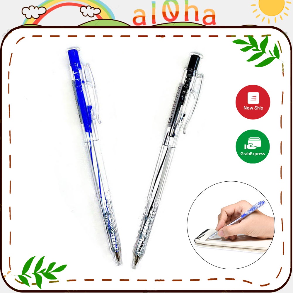Bút bi Thiên Iong - cây viết TL-027 ngòi nhỏ 0.5mm mực đều, có thể thay ngòi