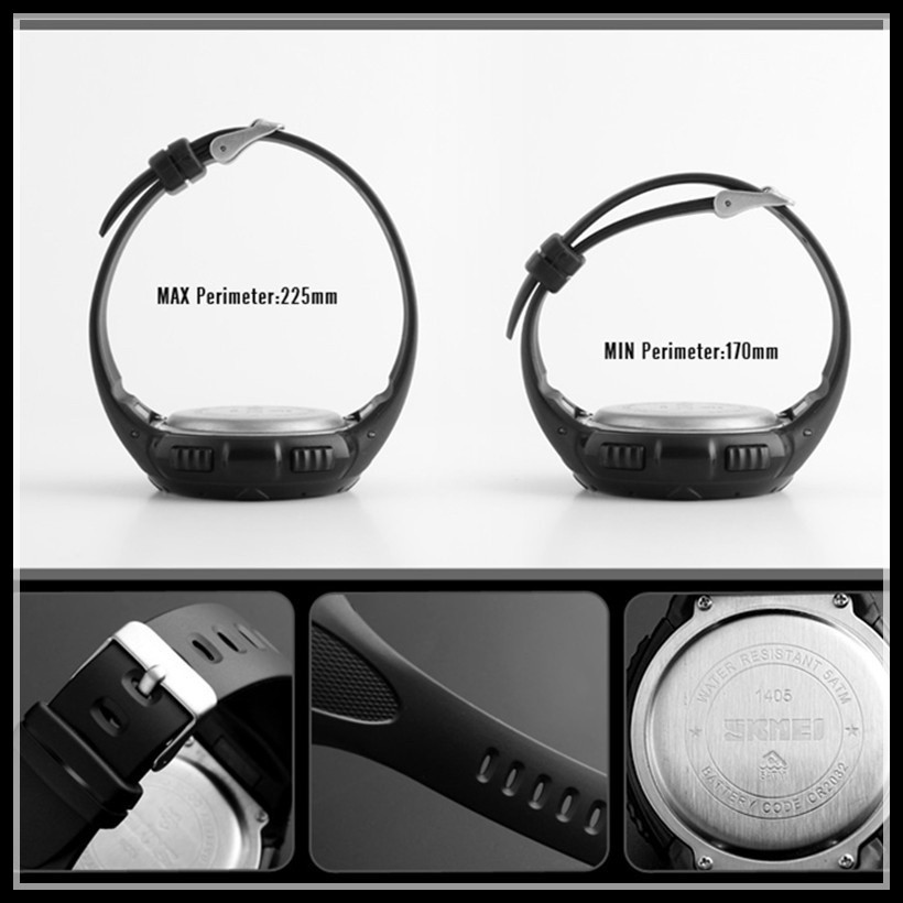 Đồng Hồ SKMEI 1405 Dạng Kĩ Thuật Số Chống Thấm Nước Chạy Năng Lượng Mặt Trời Có Báo Thức | BigBuy360 - bigbuy360.vn