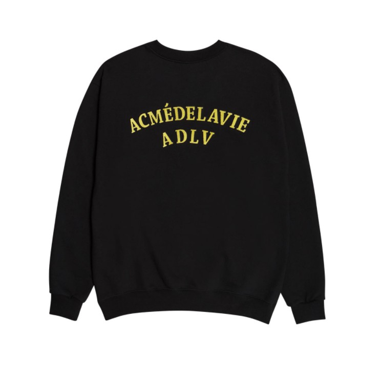 Áo Thun Dài Tay ADLV TOW COLORS EMBROIDERY SWEAT SHIRT BLACK