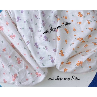 vải đũi xước 3 bông hoa