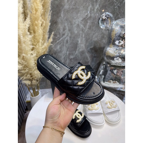 Bán sỉ Dép nữ đế bánh mì quai bản chần chỉ tag X ngọc sang xịn