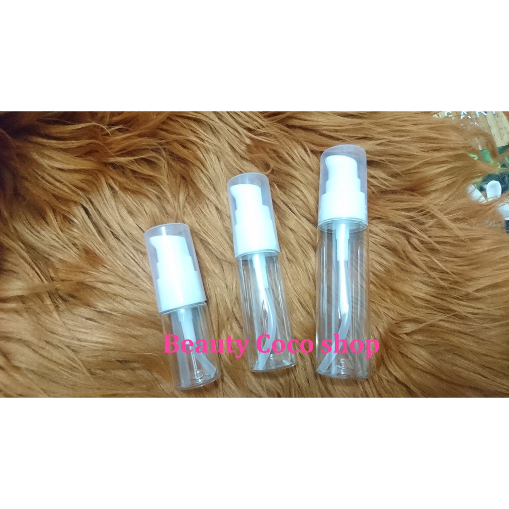 Chai nhựa chiết mỹ phẩm size nhỏ du lịch 10ml-20ml-30ml