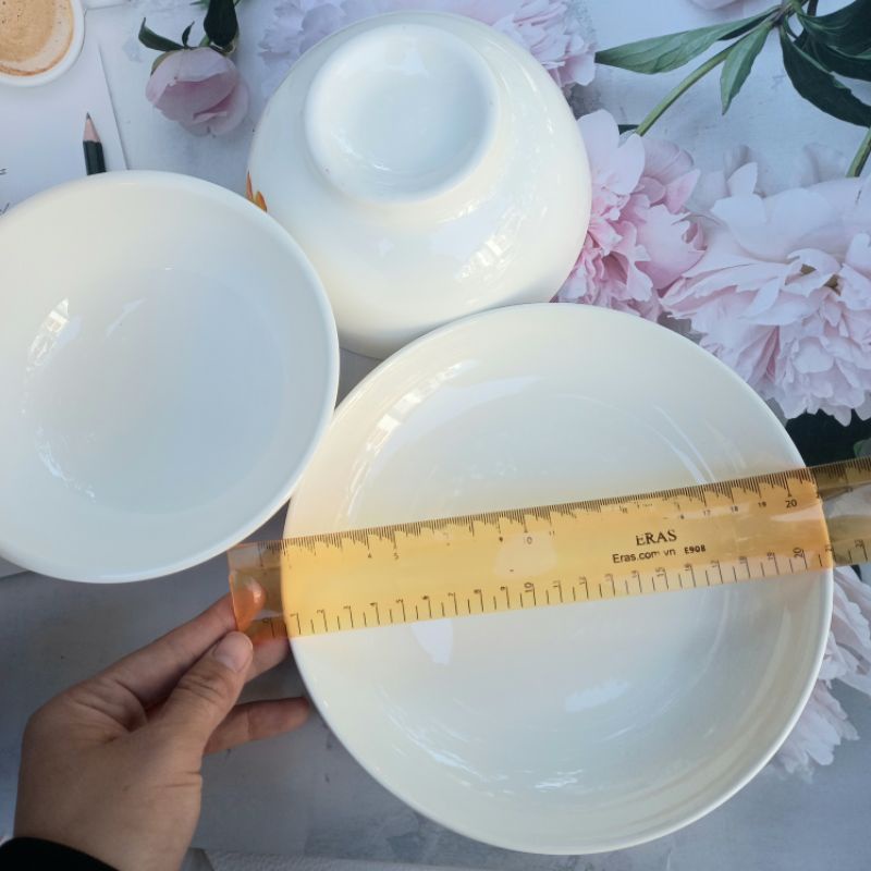Đĩa sứ 9 inch - Đĩa sứ trắng trơn