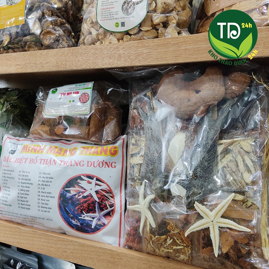 Minh mạng thang, chuẩn 33 vị, 1 thang 2 kg + 1kg rễ cây mú từn, bổ thận tráng dương, tăng cường sức khỏe