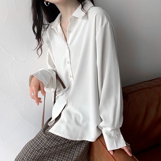 Sơ mi basic màu trắng - Free size