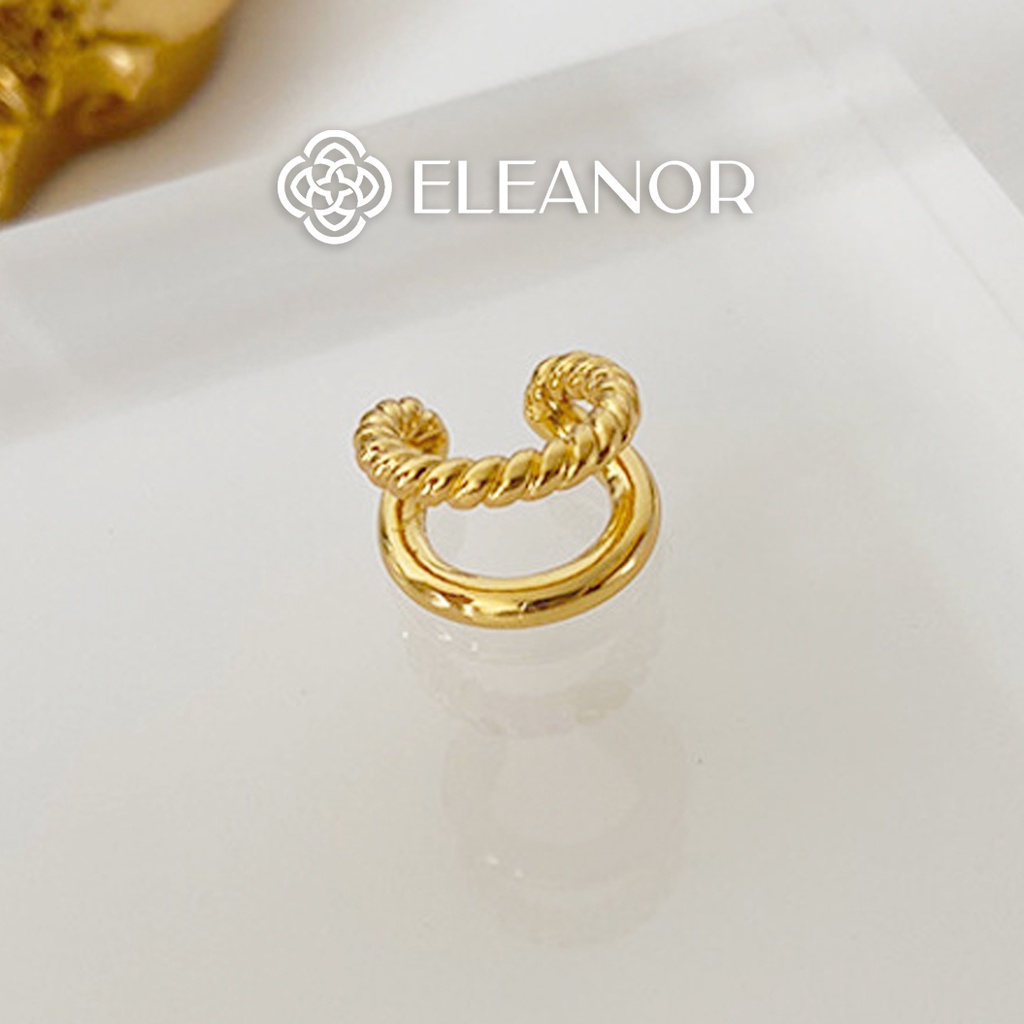 Bông tai nữ gắn vành Eleanor Accessories hình hồ điệp đính đá ngọc trai nhân tạo phụ kiện trang sức 5814 (một chiếc)
