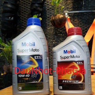 Nhớt Mobil Super moto 10W40, nhớt mobil 10W40 nhớt xe máy thương hiệu Mỹ