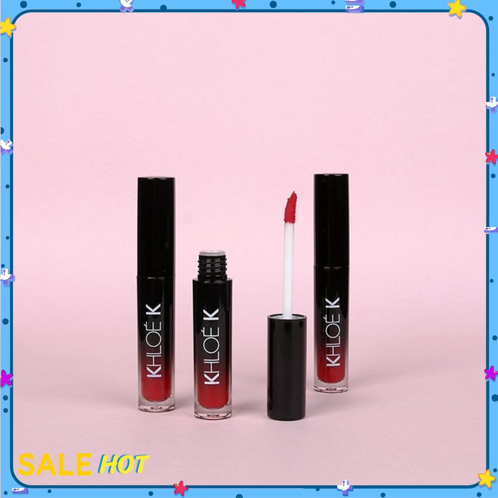 [SIÊU SALE] Combo3 Son Dưỡng dạng kem Cao Cấp Khloe K Màu Đỏ Cam kdphuc_shop03 | Thế Giới Skin Care