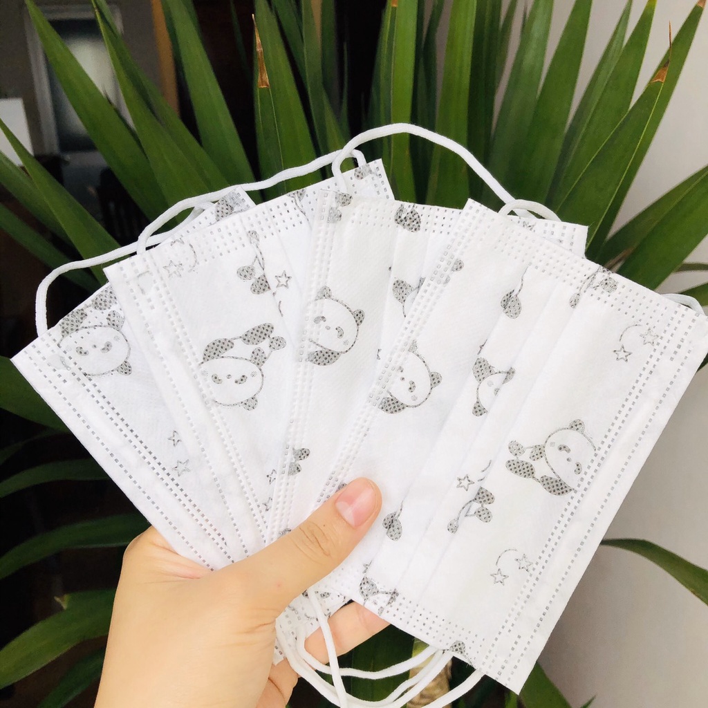 Hộp 50 Khẩu Trang Trẻ Em 3 Lớp In Hình, Khẩu Trang Y Tế Kháng Khuẩn, Ngăn Bụi Cường Hường | BigBuy360 - bigbuy360.vn