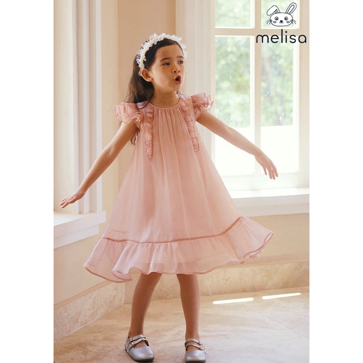 Đầm bé gái công chúa tơ hồng óng ánh Melisa