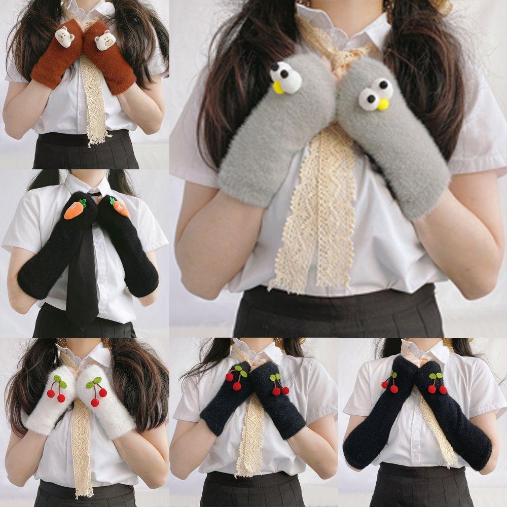 MYRONGVN Găng Tay Len Giữ Ấm Thời Trang