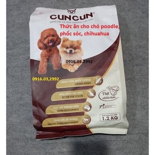 Thức ăn cho chó Cuncun - Dành cho chó poodle, phốc sóc, chihuahua 1,2kg