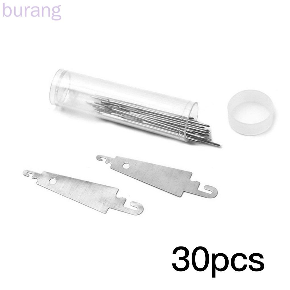 30pcs Cross-stitch Needles Embroidery Large Eye Sewing Needles Hand Sewing Tool with Threader