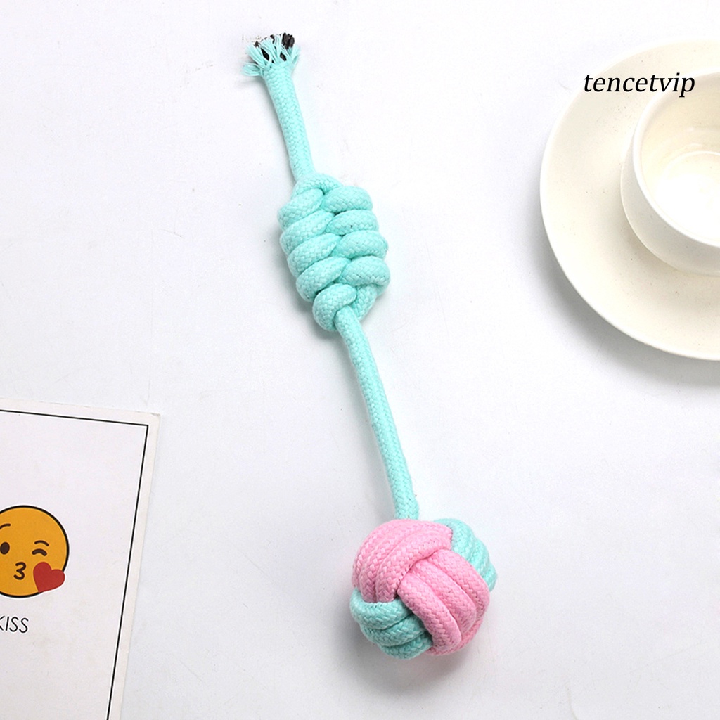 1 set đồ chơi nhai gặm bằng dây cotton bện chống mòn cho thú cưng