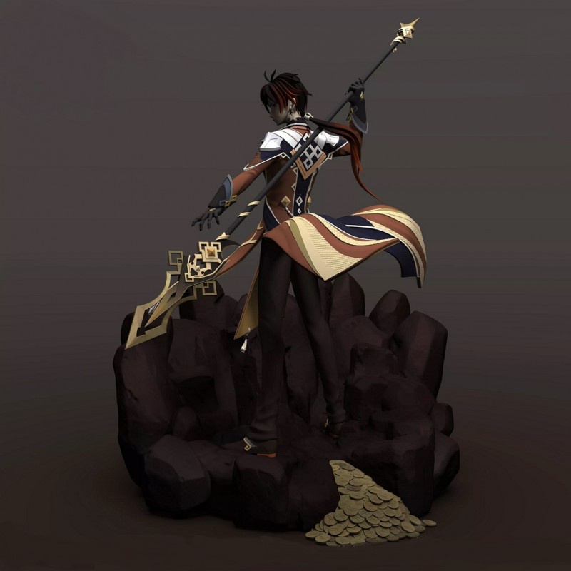 File in 3D mô hình Zhongli Genshin Impact - Games