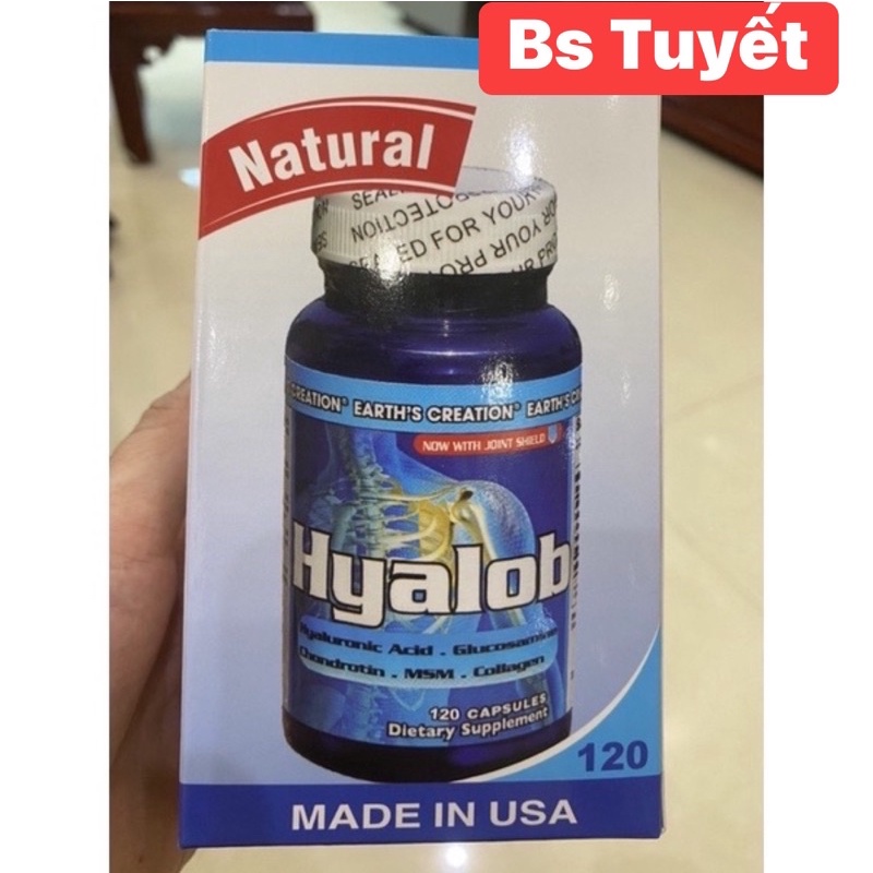 Hyalob - Lọ 120 viên - Hỗ trợ điều trị các bệnh lý xương khớp