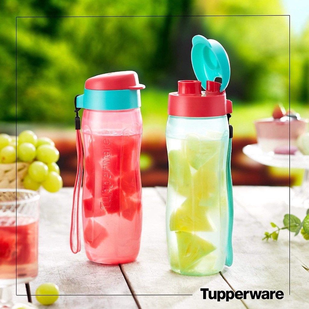 Bình nước Tupperware Eco Bottle 1L-750ml-500ml- Bình nước thể thao, đi học, làm việc trữ nước cả ngày thiết kế, màu đẹp