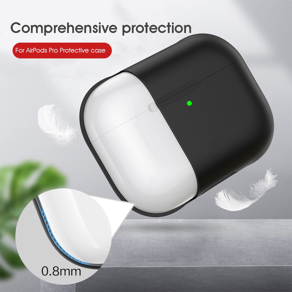 Vỏ bọc bảo vệ hộp sạc tai nghe không dây nhiều màu thích hợp cho Apple AirPods Pro