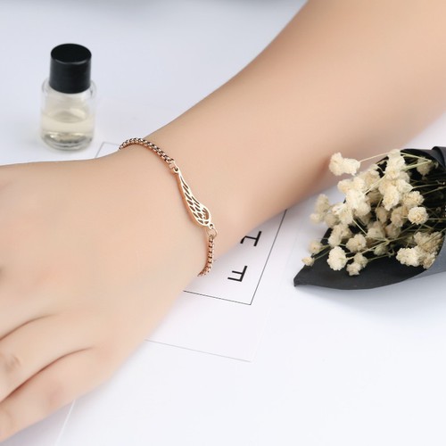 Lắc Tay Dây Rút Hình Cánh Titan Ko Đen TT 2831