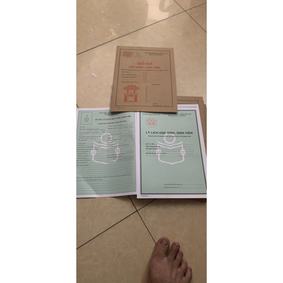 Bộ hồ sơ giành cho học sinh - sinh viên