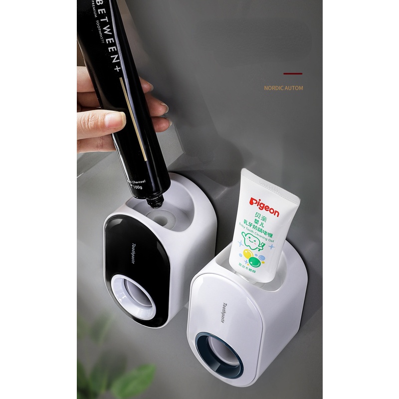 Dụng Cụ Nặn Kem Đánh Răng Tự Động Gắn Tường Không Cần Khoan