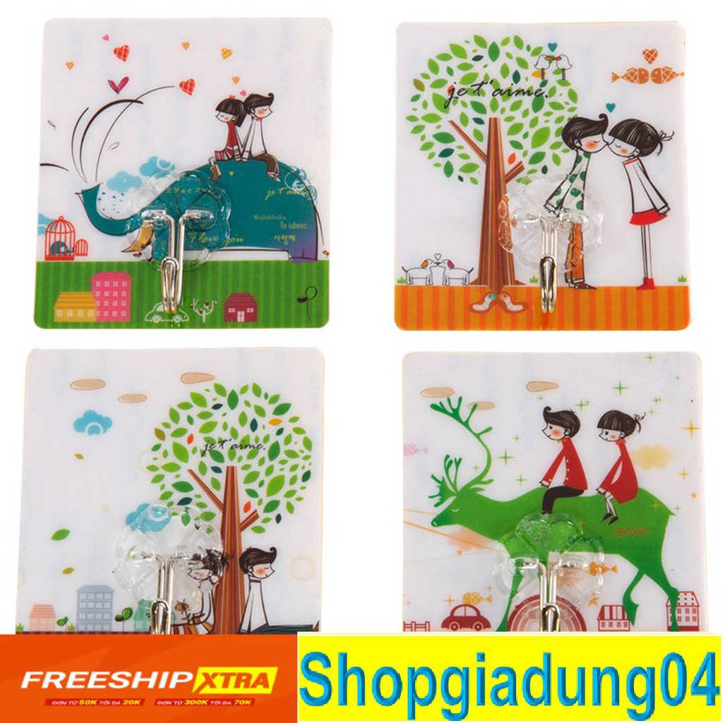 Móc dán tường❤️CAM KẾT CHẤT LƯỢNG❤️Móc dan tương 3D chịu lực lên đên 10kg