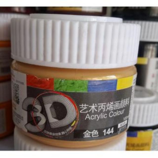 MÀU NHŨ VÀNG, BẠC, Và Những Màu Còn Lại ACRYLIC 3D 100ML