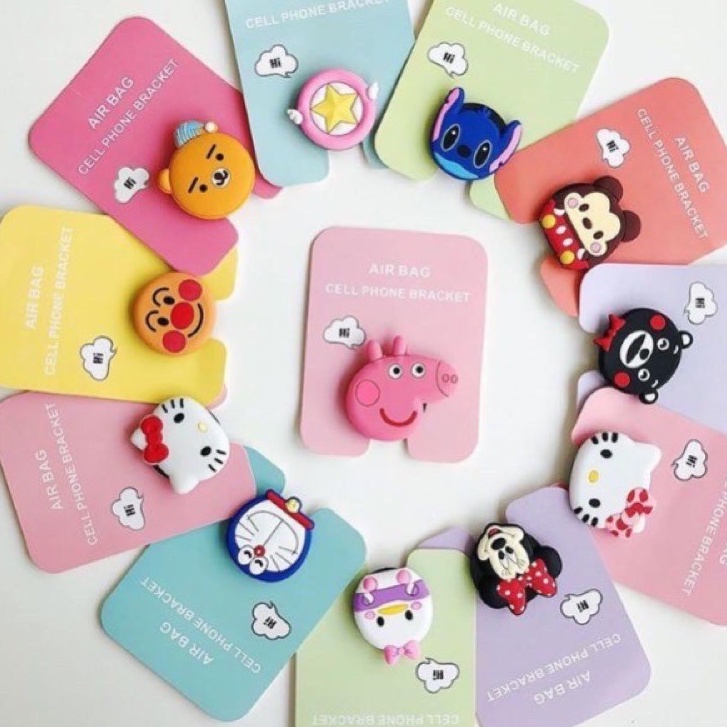 Giá đỡ điện thoại hình thú, iring pop, kẹp điện thoại, ipad xe máy, oto nhỏ gọn dễ dàng mang đi mọi nơi