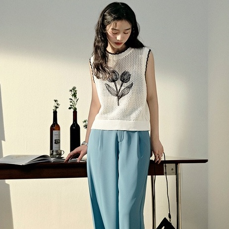 Áo Dệt Kim Sát Nách Thời Trang Trẻ Trung Cá Tính