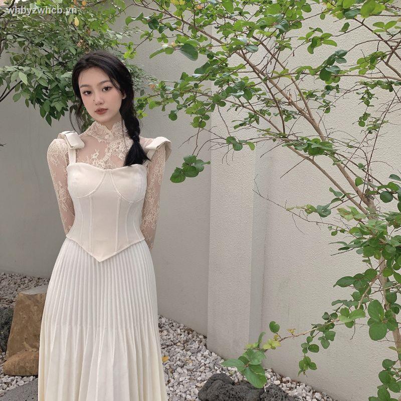 Bộ Áo Khoác Ren Dài Tay + Áo Khoác Không Tay + Chân Váy Thời Trang 2021 | BigBuy360 - bigbuy360.vn