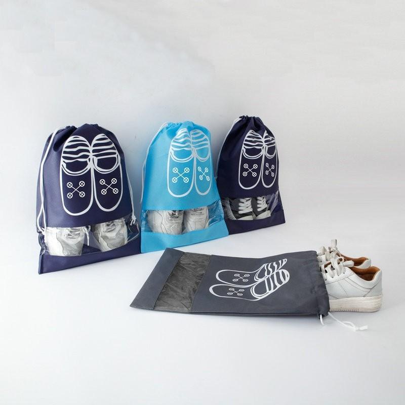 Túi Đựng Giày Chống Bụi Bẩn có dây rút Đi Du Lịch Tiện Lợi