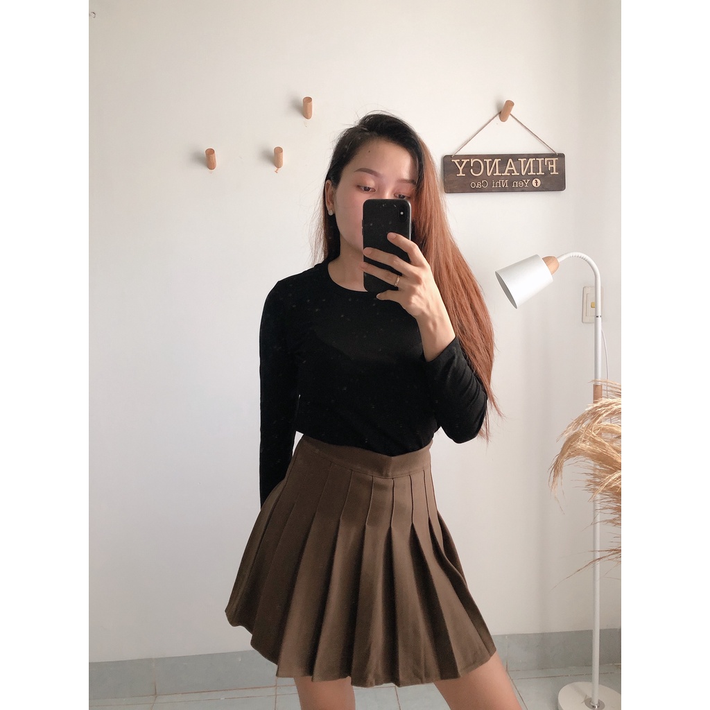 Chân váy tennis xếp li, chân váy ngắn chữ A thời trang nữ hàng Quảng Châu cao cấp giá rẻ - V01 | BigBuy360 - bigbuy360.vn