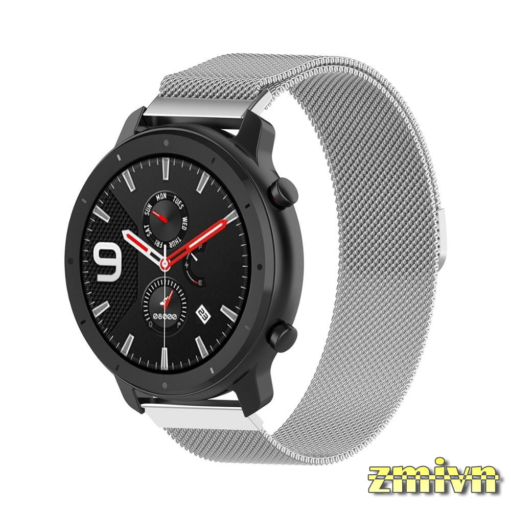 Dây đeo milanese loop nam châm thép không gỉ Amazfit GTR 42mm 47mm