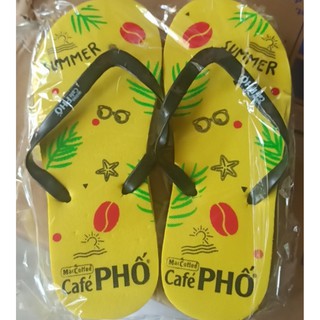 Dép tông xỏ ngón nam nữ đế xốp đi trong nhà, đi biển(Hàng km cafe Phố)