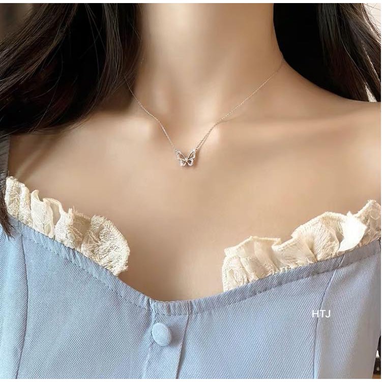 Dây chuyền nữ các tính liền mặt bạc ta xinh