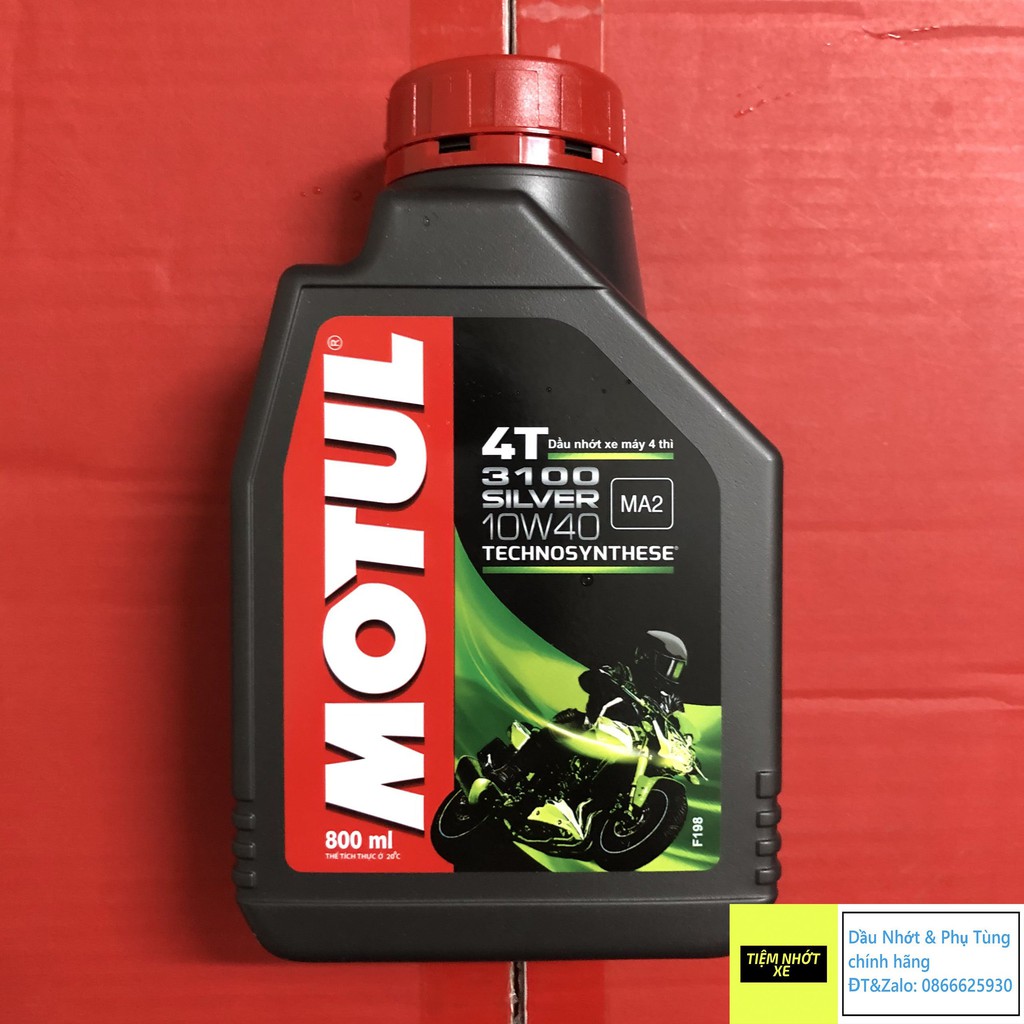 Nhớt xe số bán tổng hợp Motul 3100 Silver 10w40