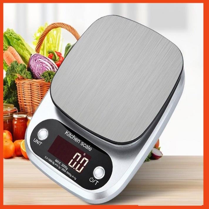 Cân tiểu ly - cân làm bánh điện tử nhà bếp mini định lượng 1g - 3kg làm bánh độ chính xác cao SH131  BN