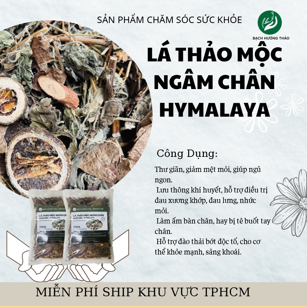 Lá Ngâm chân Muối hồng Hymalay, thảo dược  (  thư giãn tại gia)   |  Bạch Hương vân Thảo