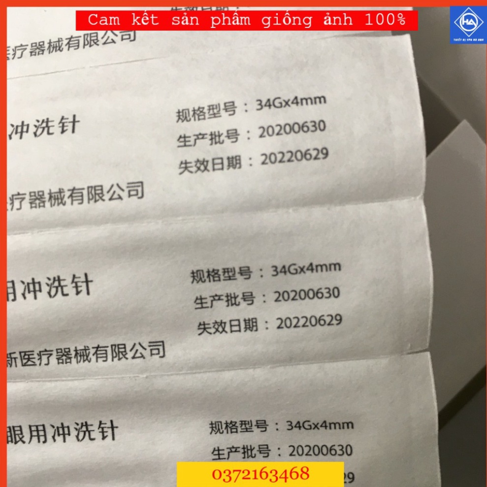 Kim tiêm dưỡng chất tinh chất Kim meso 34G siêu chắc siêu bền[ Lẻ 1 cây]