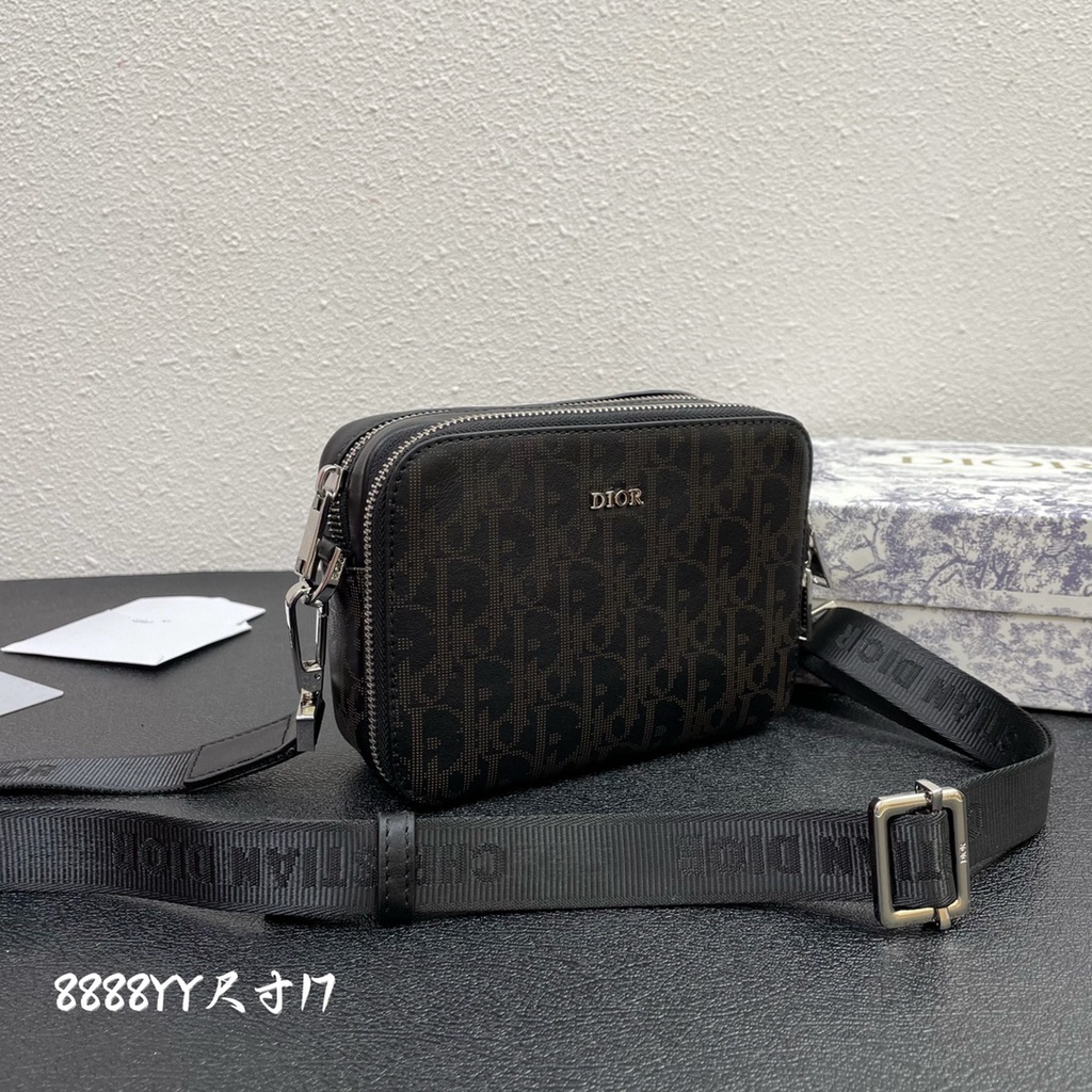 Túi đeo chéo nam da thật thời trang cao cấp Christian Dior CD phong cách thời thượng, thu hút