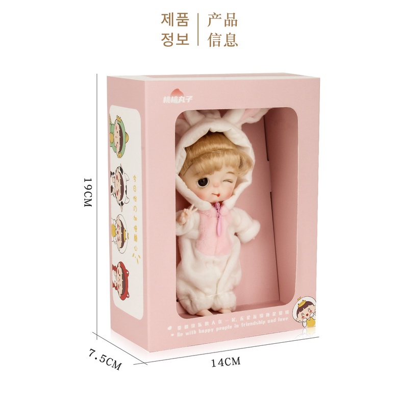 Búp Bê BJD Quả Đào 12 Khớp YL2116 12 cm doll OB11 5 inches