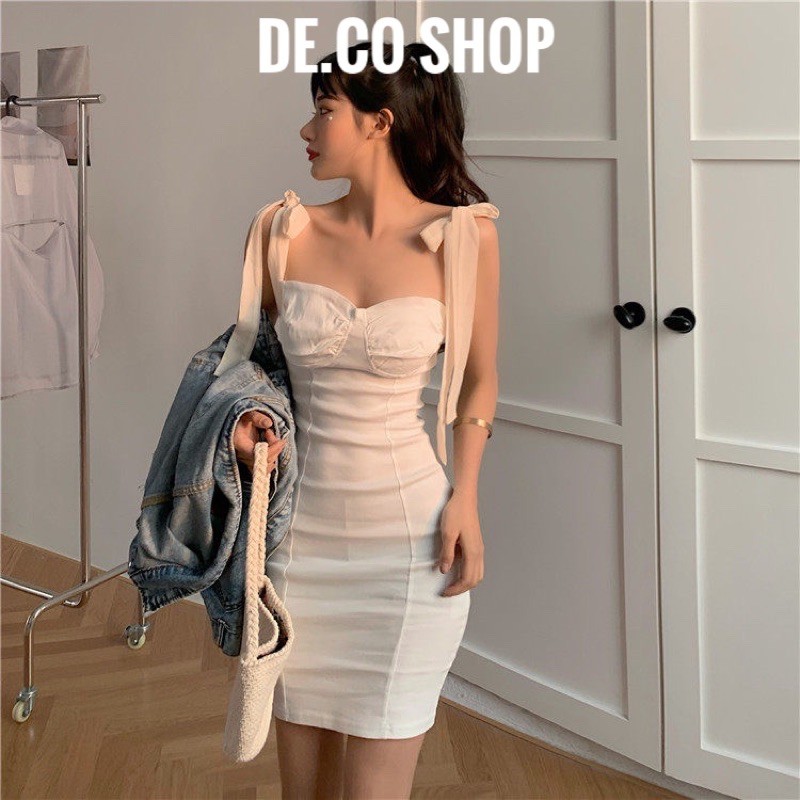 Váy Body 2 Dây Nhún-FREESHIP- Hàng Loại 1 - V02 - Đầm ôm đi chơi đi tiệc sang chảnh | BigBuy360 - bigbuy360.vn