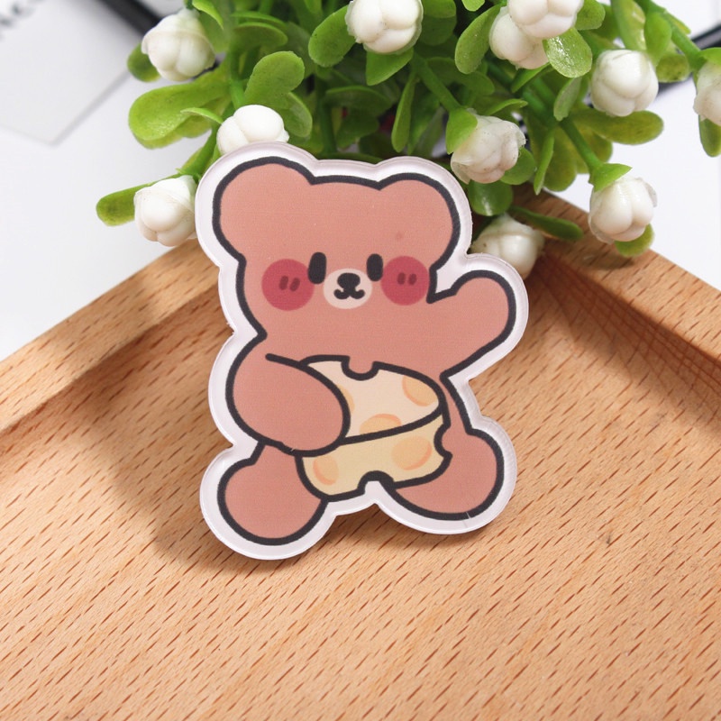 Huy Hiệu Cài Áo Hình Thỏ Hoạt Hình Dễ Thương