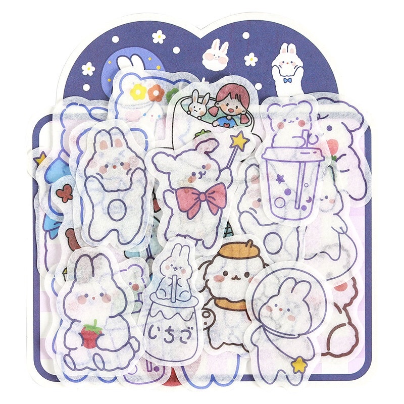 40 hình dán sticker cute nhiều màu sắc khác nhau