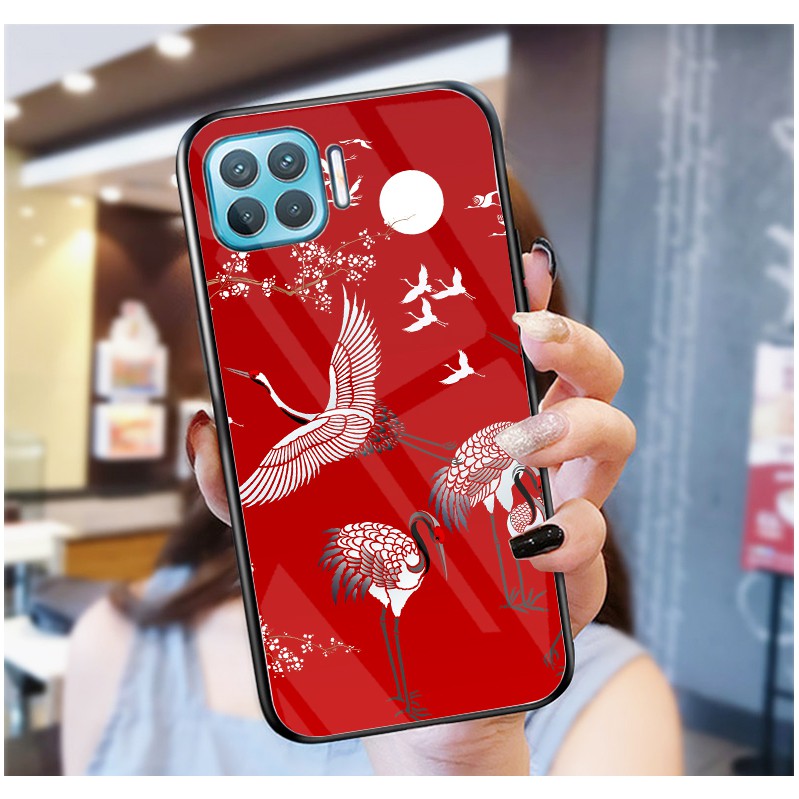 Ốp Lưng OPPO A73,A93 mặt kính cường lực cao cấp