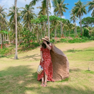 Đầm hoạ tiết hoa